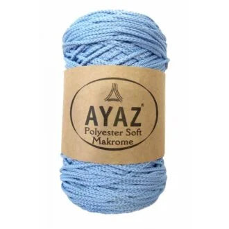 Ayaz Polyester Soft Macrame Yarn 250g Anthracite – 1193