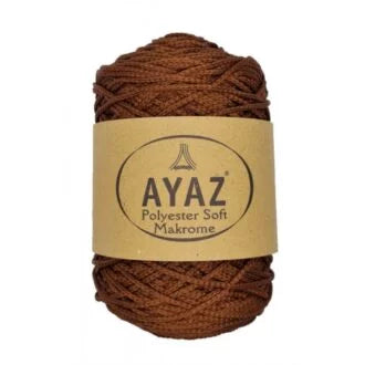 Ayaz Polyester Soft Macrame Thread 250g Stone – 2199