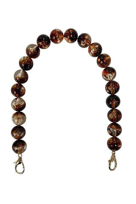 ACRYLIC BAG HANDLE WITH METAL RING PURPLE