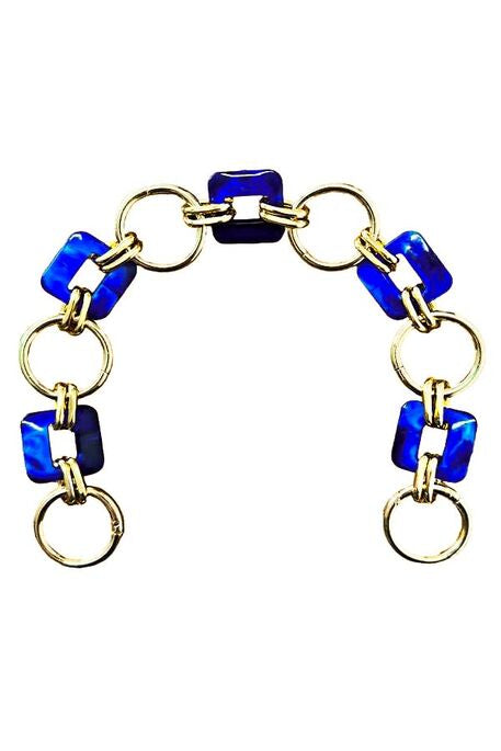 ACRYLIC METAL RING BAG HANDLE FUCHSIA