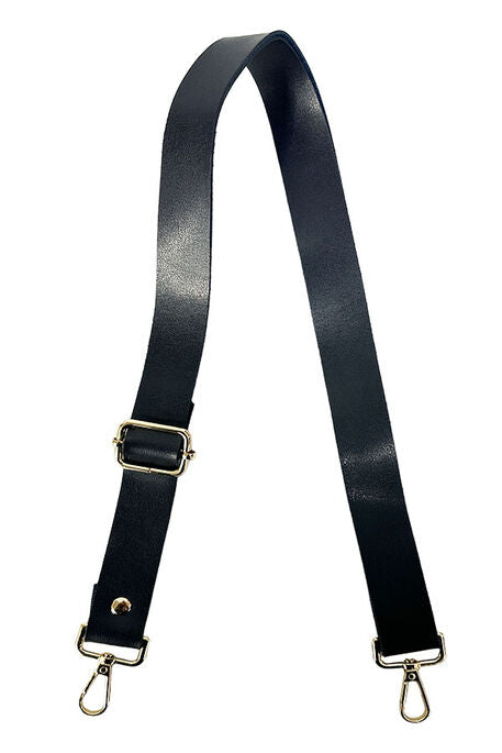 ADJUSTABLE LEATHER BAG HANDLE 2.5 CM BROWN