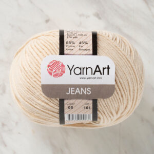 YarnArt Jeans Cream Hand Knitting Yarn - 05