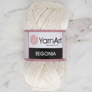 YarnArt Begonia 50g Cream Hand Knitting Yarn - 6282