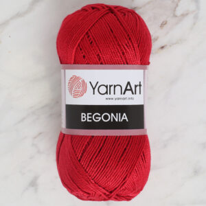 YarnArt Begonia 50g Red Hand Knitting Yarn - 5020