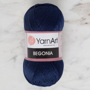 YarnArt Begonia 50g Navy Blue Hand Knitting Yarn - 0066