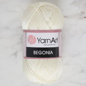 YarnArt Begonia 50g Off-White Hand Knitting Yarn - 0326