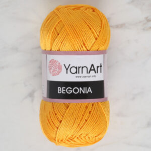 YarnArt Begonia 50g Mustard Yellow Hand Knitting Yarn - 5307