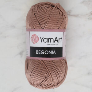 YarnArt Begonia 50g Brown Hand Knitting Yarn - 0015