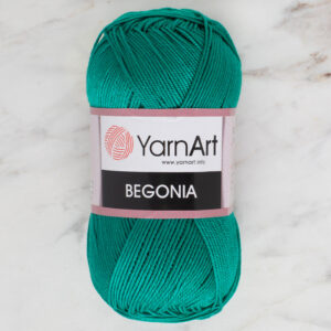 YarnArt Begonia 50g Green Hand Knitting Yarn - 6334