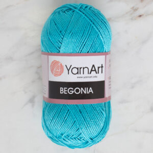 YarnArt Begonia 50g Blue Hand Knitting Yarn - 0008