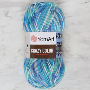 YarnArt Crazy Color Variegated Hand Knitting Yarn - 98