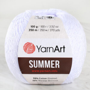 Yarnart Summer White Hand Knitting Yarn - 03
