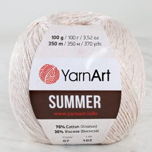 Yarnart Summer Cream Hand Knitting Yarn - 07