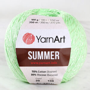 Yarnart Summer Green Hand Knitting Yarn - 20