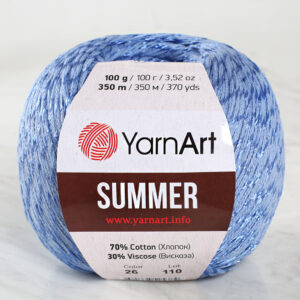 Yarnart Summer Blue Hand Knitting Yarn - 26