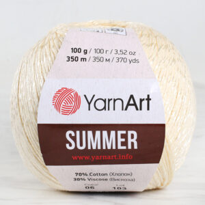 Yarnart Summer Cream Hand Knitting Yarn - 06