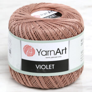 Yarnart Violet Brown Lace Yarn - 0015