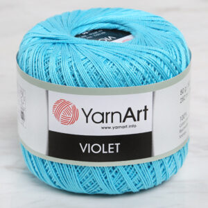 Yarnart Violet Turquoise Lace Yarn - 0008