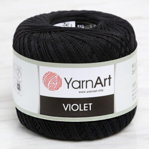 Yarnart Violet Black Lace Yarn - 999