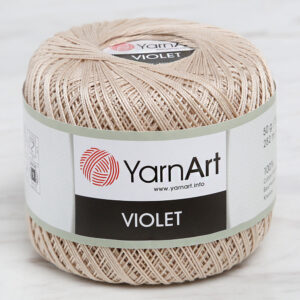 Yarnart Violet Beige Lace Thread - 4660