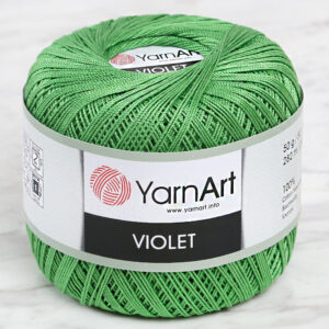 Yarnart Violet Green Lace Yarn - 6332
