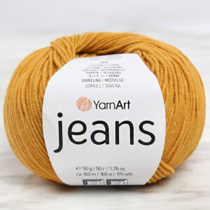 Yarnart Jeans Mustard Yellow Hand Knitting Yarn - 84