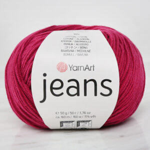 YarnArt Jeans Burgundy Hand Knitting Yarn - 91