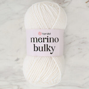 Yarnart Merino Bulky White Hand Knitting Yarn - 501