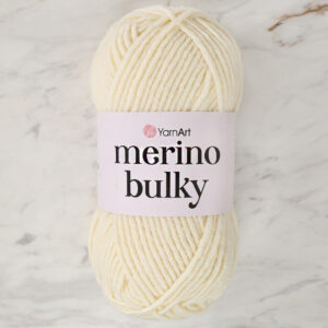 Yarnart Merino Bulky Cream Hand Knitting Yarn - 502