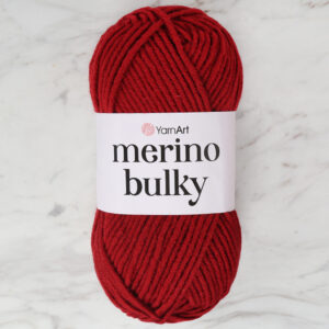 Yarnart Merino Bulky Claret Red Hand Knitting Yarn - 3024