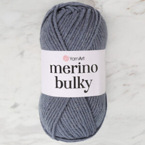 Yarnart Merino Bulky Blue Hand Knitting Yarn - 3864