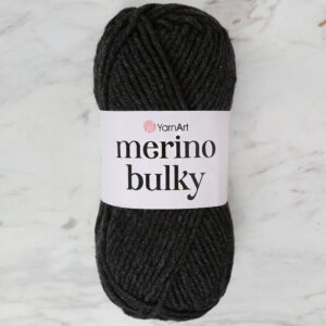 YarnArt Merino Bulky Dark Grey Hand Knitting Yarn - 359