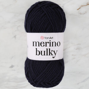 Yarnart Merino Bulky Dark Navy Hand Knitting Yarn - 583