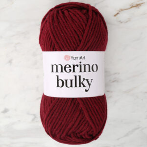 Yarnart Merino Bulky Burgundy Hand Knitting Yarn - 577