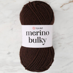 Yarnart Merino Bulky Brown Hand Knitting Yarn - 116