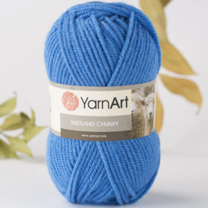 Yarnart Shetland Chunky Blue Hand Knitting Yarn - 626