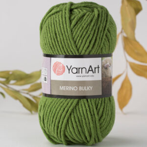 Yarnart Merino Bulky Green Hand Knitting Yarn - 098