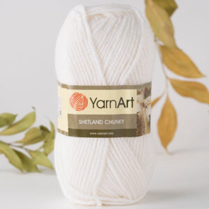 Yarnart Shetland Chunky White Hand Knitting Yarn - 601