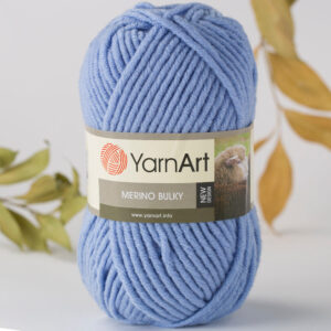 Yarnart Merino Bulky Blue Hand Knitting Yarn - 3042