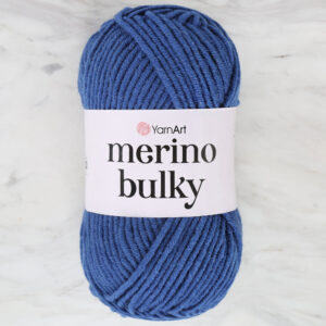 Yarnart Merino Bulky Blue Hand Knitting Yarn - 551