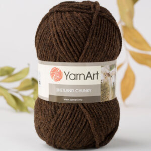 Yarnart Shetland Chunky Brown Hand Knitting Yarn - 619