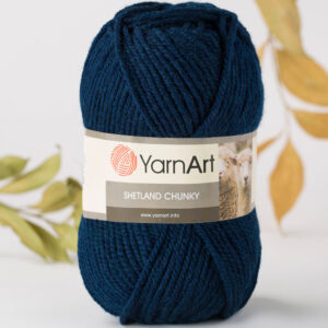 Yarnart Shetland Chunky Navy Blue Hand Knitting Yarn - 633