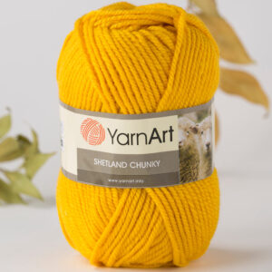 Yarnart Shetland Chunky Yellow Hand Knitting Yarn - 606