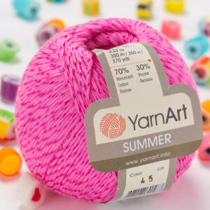 Yarnart Summer Pink Hand Knitting Yarn - 45