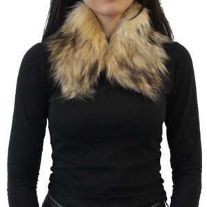 Yarnart Full Roll - Faux Fur Collar, Speckled Beige - F504
