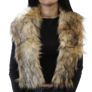 Yarnart Tuxede - Faux Fur Collar Melted Beige - F503