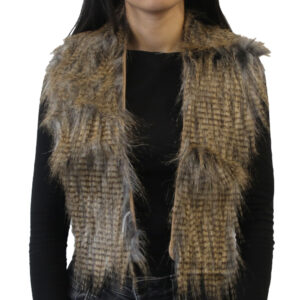 Yarnart Tuxede - Faux Fur Collar Melted Beige - F503