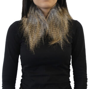 Yarnart Full Roll - Faux Fur Collar, Heathered Beige - F504