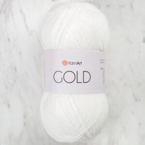 Yarnart GOLD White Hand Knitting Yarn - 9362