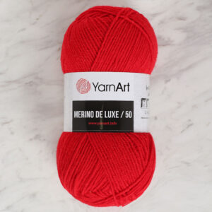 Yarnart Merino De Lux 50 Red Hand Knitting Yarn - 156